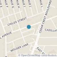 Map location of 2224 Morrell Avenue, Dallas, TX 75203