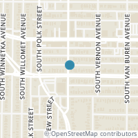 Map location of 484 S Tyler Street #2, Dallas, TX 75208