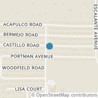 Map location of 7700 Castillo Road, Fort Worth, TX 76112
