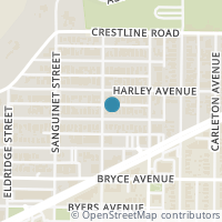 Map location of 4632 Lafayette Ave, Fort Worth TX 76107