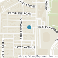 Map location of 3621 Harley Avenue, Fort Worth, TX 76107