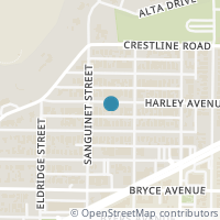 Map location of 4721 Harley Avenue, Fort Worth, TX 76107