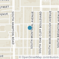 Map location of 317 S Montreal Avenue, Dallas, TX 75208