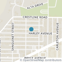 Map location of 4624 Harley Ave, Fort Worth TX 76107