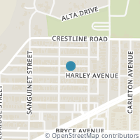 Map location of 4626 Harley Ave, Fort Worth TX 76107