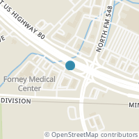 Map location of 3118 Zapta Drive, Forney, TX 75126