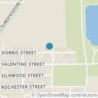 Map location of 2927 Dorris Street, Dallas, TX 75215