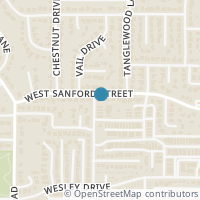 Map location of 2214 W Sanford St, Arlington TX 76012