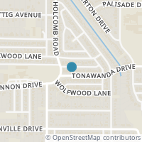 Map location of 8621 Tonawanda Drive, Dallas, TX 75217