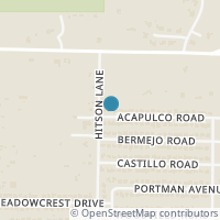 Map location of 7505 Acapulco Road, Fort Worth, TX 76112