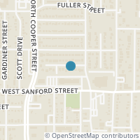 Map location of 518 Briaroaks Court, Arlington, TX 76011
