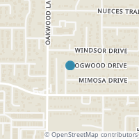 Map location of 1916 Dogwood Drive, Arlington, TX 76012