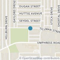 Map location of 7802 Tillman Street, Dallas, TX 75217