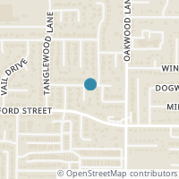 Map location of 709 Castle Oak Court, Arlington, TX 76012