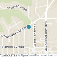 Map location of 4058 Meadowbrook Drive, Fort Worth, TX 76103