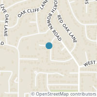 Map location of 2600 White Oak Ct, Arlington TX 76012