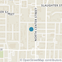 Map location of 706 N Center St, Arlington TX 76011
