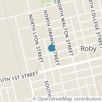 Map location of 501 W North 1St St, Roby TX 79543