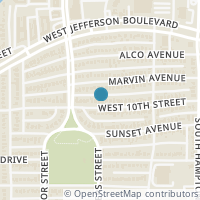 Map location of 2619 W 10Th St, Dallas TX 75211