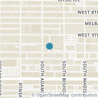Map location of 427 W 10th Street, Dallas, TX 75208