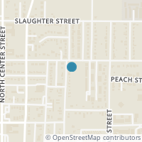 Map location of 711 N East St, Arlington TX 76011