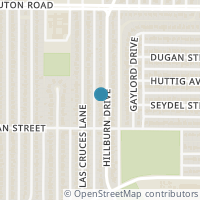 Map location of 1929 Hillburn Drive, Dallas, TX 75217
