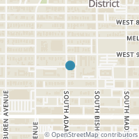 Map location of 112 N Adams Avenue, Dallas, TX 75208