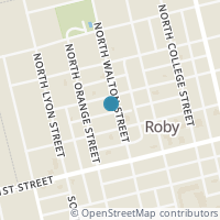 Map location of 207 N Walton St, Roby TX 79543