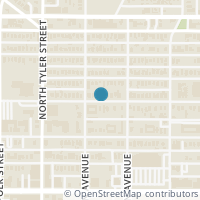 Map location of 729 W 9th Street, Dallas, TX 75208