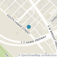 Map location of 1610 Garden Drive, Dallas, TX 75215