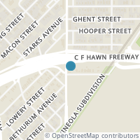 Map location of 5612 Bexar Street, Dallas, TX 75215