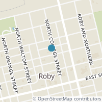 Map location of 201 W North 2Nd St, Roby TX 79543