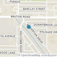 Map location of 8728 Milverton Drive, Dallas, TX 75217