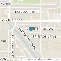 Map location of 8830 Donnybrook Lane, Dallas, TX 75217