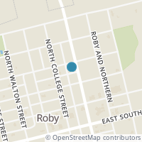 Map location of 307 N Concho St, Roby TX 79543