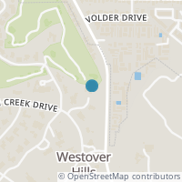 Map location of 6000 Indian Creek Court, Westover Hills, TX 76107