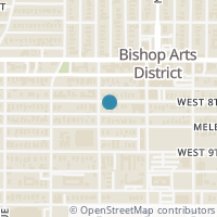 Map location of 432 W 8th Street, Dallas, TX 75208