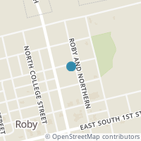 Map location of 110 E North 3Rd St, Roby TX 79543