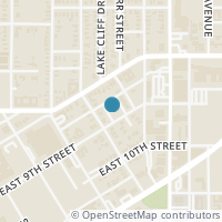 Map location of 210 Stellariga Place, Dallas, TX 75203