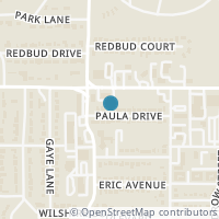 Map location of 1109 Paula Drive, Arlington, TX 76012