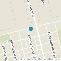 Map location of 508 N College St, Roby TX 79543