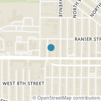 Map location of 614 N Rosemont Ave, Dallas TX 75208