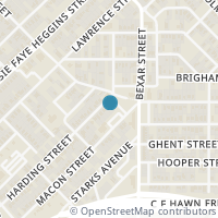 Map location of 2438 Harding, Dallas, TX 75215