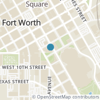 Map location of 910 Houston Street #100, Fort Worth, TX 76102