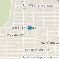 Map location of 3917 W 7Th St, Fort Worth TX 76107