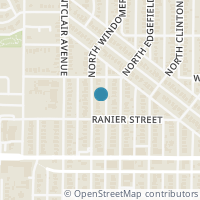 Map location of 718 N Windomere Avenue, Dallas, TX 75208