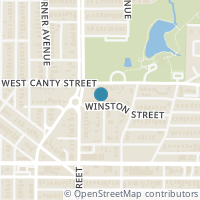 Map location of 837 Winston Street, Dallas, TX 75208