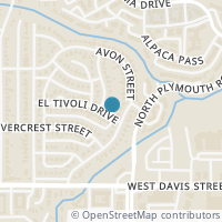 Map location of 2711 El Tivoli Drive, Dallas, TX 75211