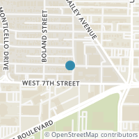 Map location of 708 Arch Adams Lane, Fort Worth, TX 76107