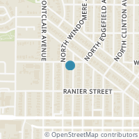 Map location of 730 N Windomere Avenue, Dallas, TX 75208